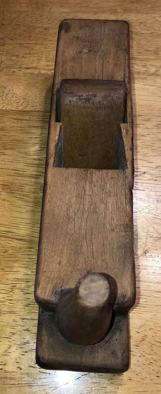 VINTAGE HORNED PLANE WOODEN SMOOTHING PLANE (FOR PARTS ONLY!!! NO BLADE)