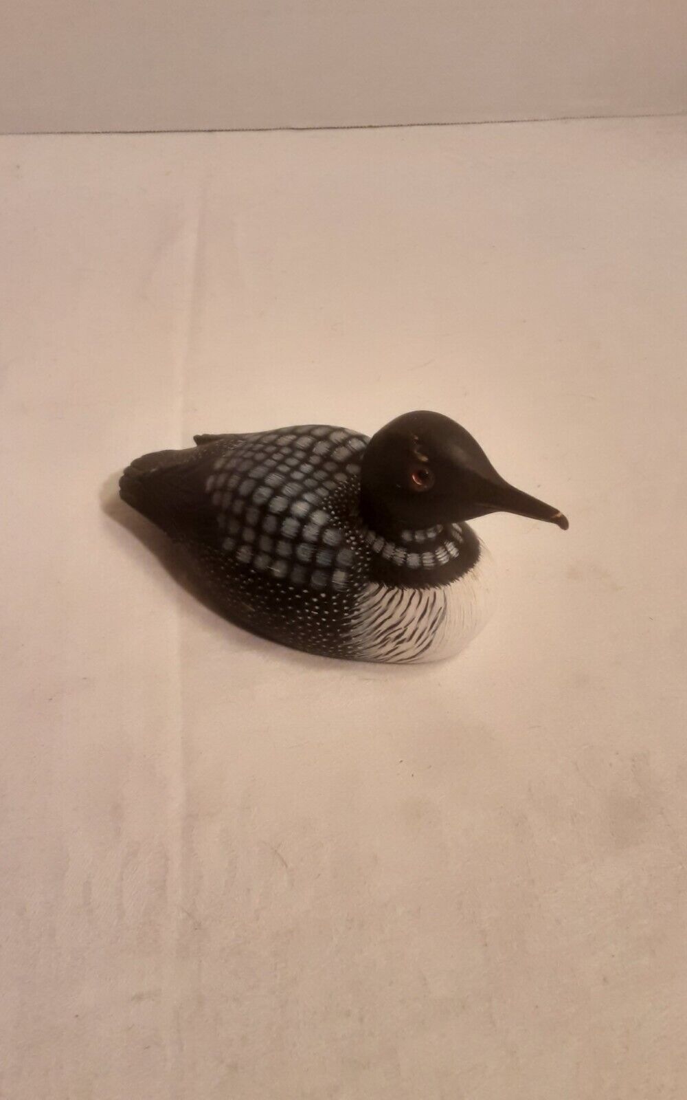 Hand Carved Wooden Loon 6 Inches Long