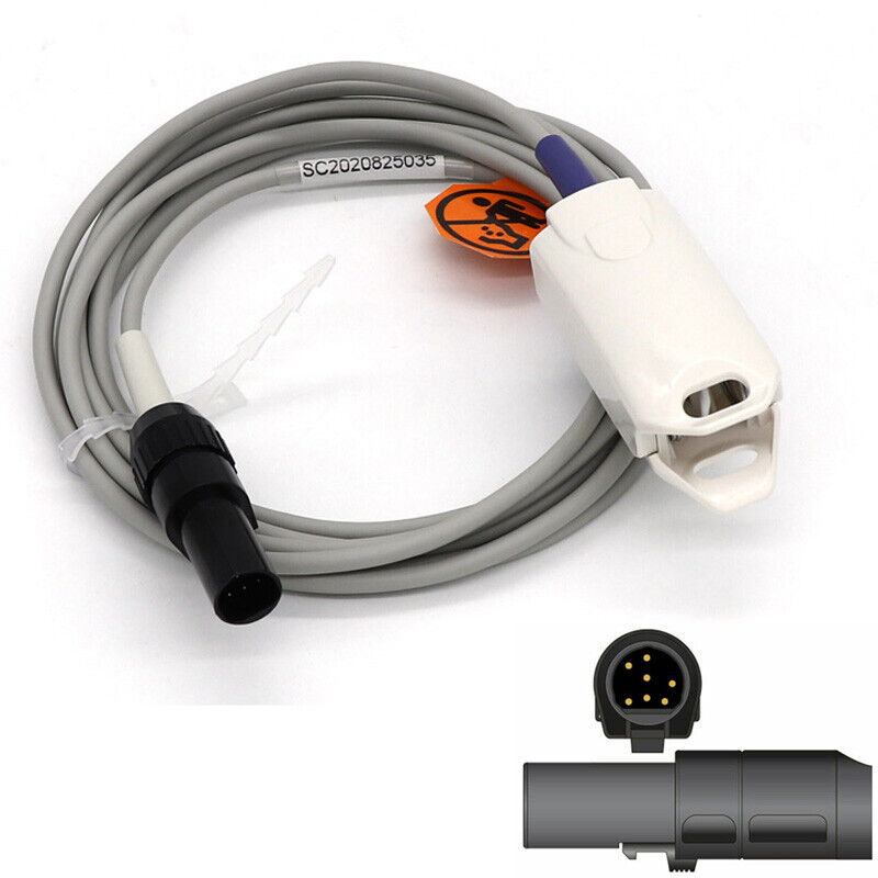 Datex Ohmeda compatible Adult Finger Clip Spo2 Sensor Oximeter Pulse Probe 7Pin
