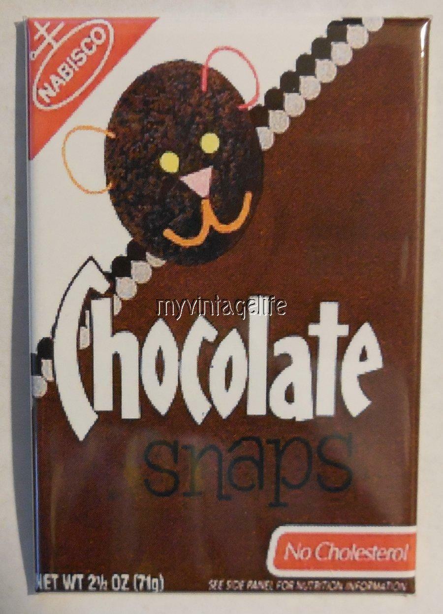 Nabisco Chocolate Snaps Cookies Not Food 2" X 3" Fridge Magnet Vintage Art