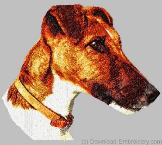 Embroidered Ladies Short-sleeved T-shirt - Smooth Fox Terrier Dle1533