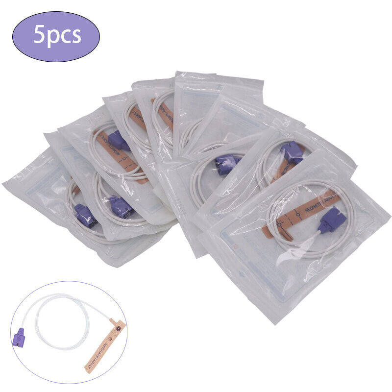 5pcs/lot Nellcor Oximax Compatible Disposable SpO2 Sensors for Adult/Neonate