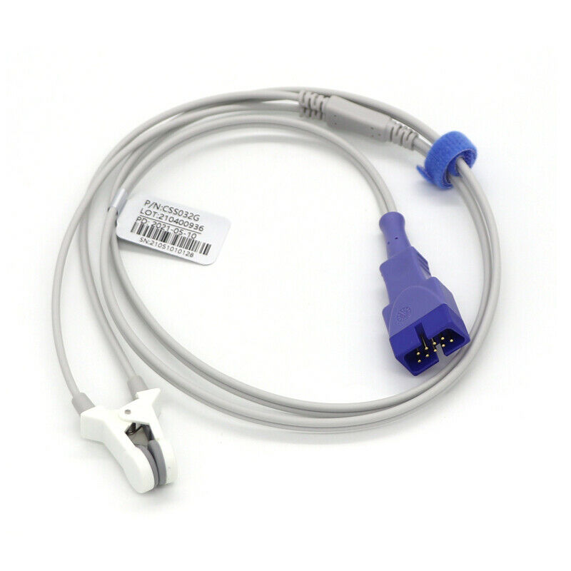 9Pin Nellcor Oximax Pulse Oximeter SpO2 Sensor Adult Ear Clip Compatible Monarch