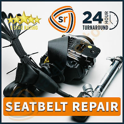2x Retractable 3 Point Safety Seat Belt Straps Car Vehicle Adjustable Belt  Kit